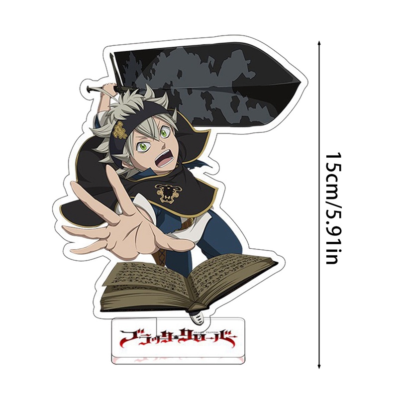 Mô Hình Nhân Vật Anime Black Clover Bằng Acrylic Có Giá Đỡ