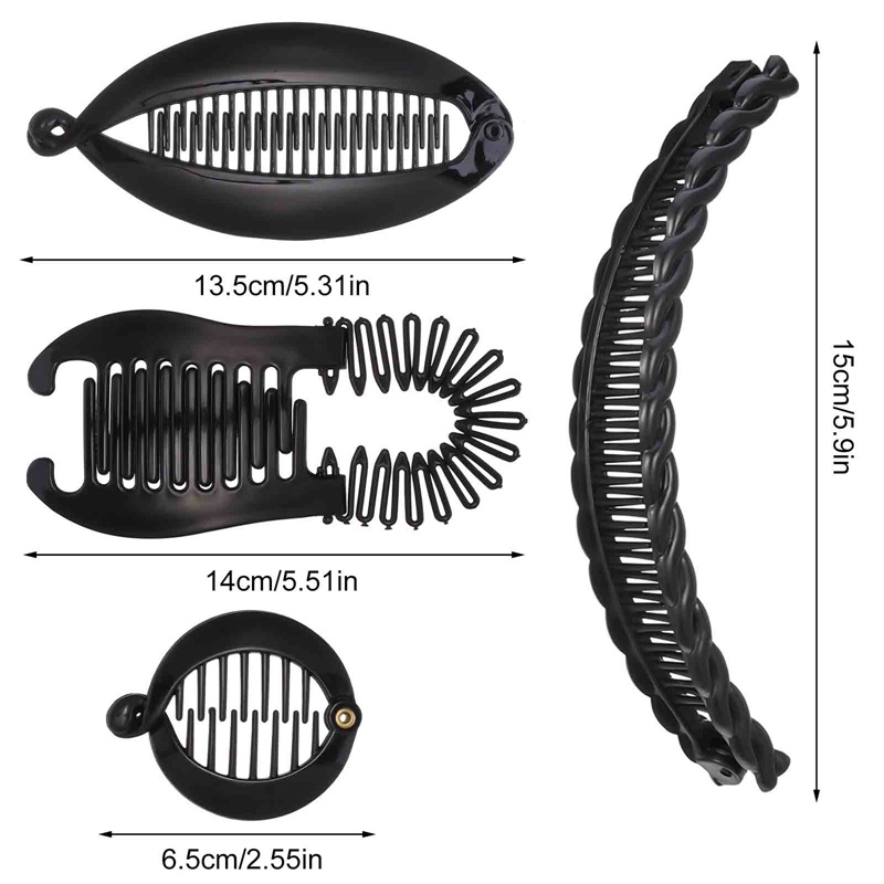 Ygt Set 10 Lược Kẹp Tóc Đuôi Cá Phong Cách Vintage