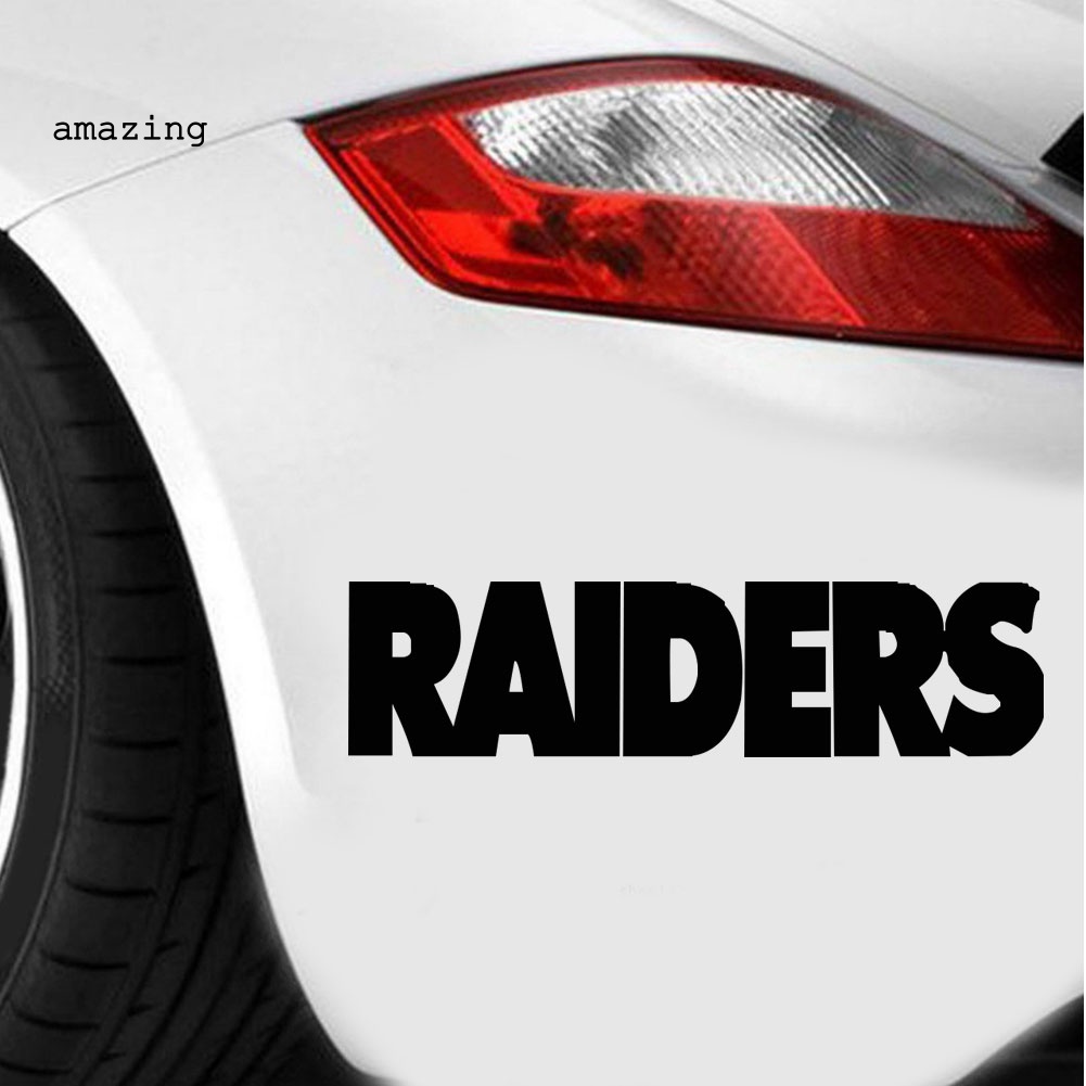 Chữ Raiders Dán Trang Trí Xe Hơi SUV Phản Quang Độc Đáo