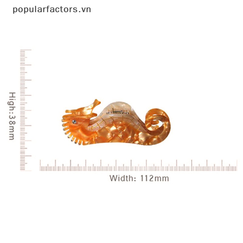 [Phổ Biến] Kẹp Tóc Móng Vuốt Lớn Hình Cá Ngựa Phổ Biến Cho Nữ