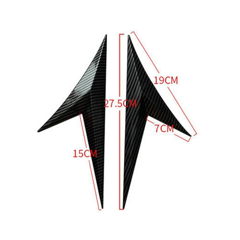 FENDER 1 Cặp Miếng Dán Trang Trí Xe Hơi Hình Đôi Cánh Sáng Tạo Thông Dụng