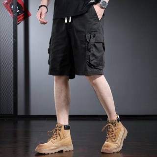 Shorts Men's Summer Cropped Pants Korean Style Trendy Slim Fit Men's Casual Pants Summer Thin Loose Cargo Pants 59gj