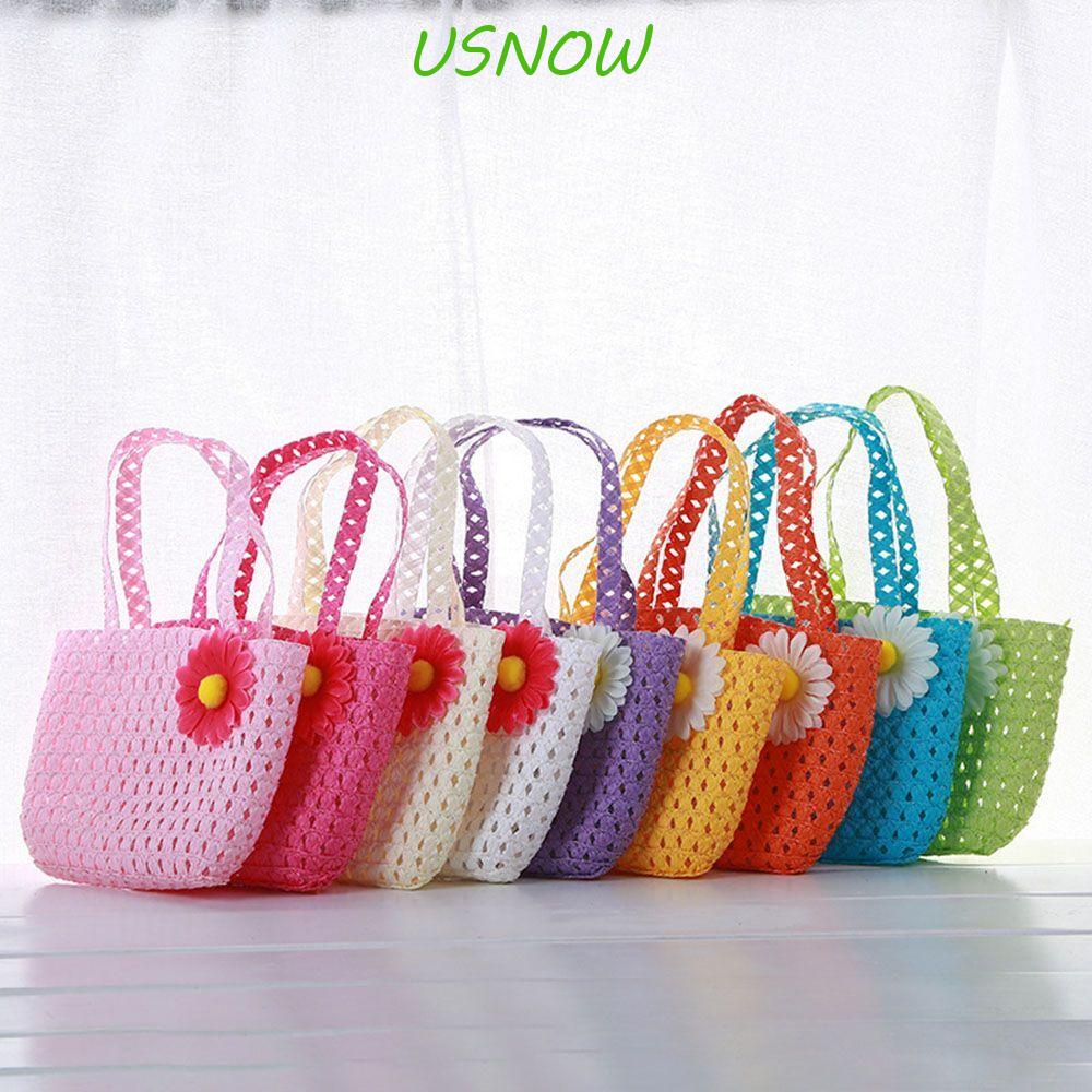 USNOW Nón Cối Đính Hoa Thời Trang Đi Biển Mùa Hè Cho Bé