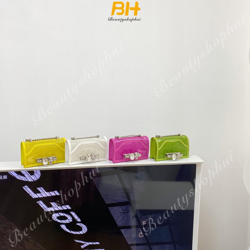Túi Xách Đeo Vai / Kẹp Nách Quai Xích Đính Đá Chất Lượng Cao Thời Trang Mùa Hè Mới 2023 Cho