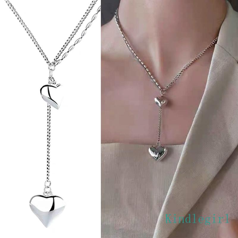 Vòng cổ Choker Nhiều Lớp Mặt Trái Tim Thời Trang