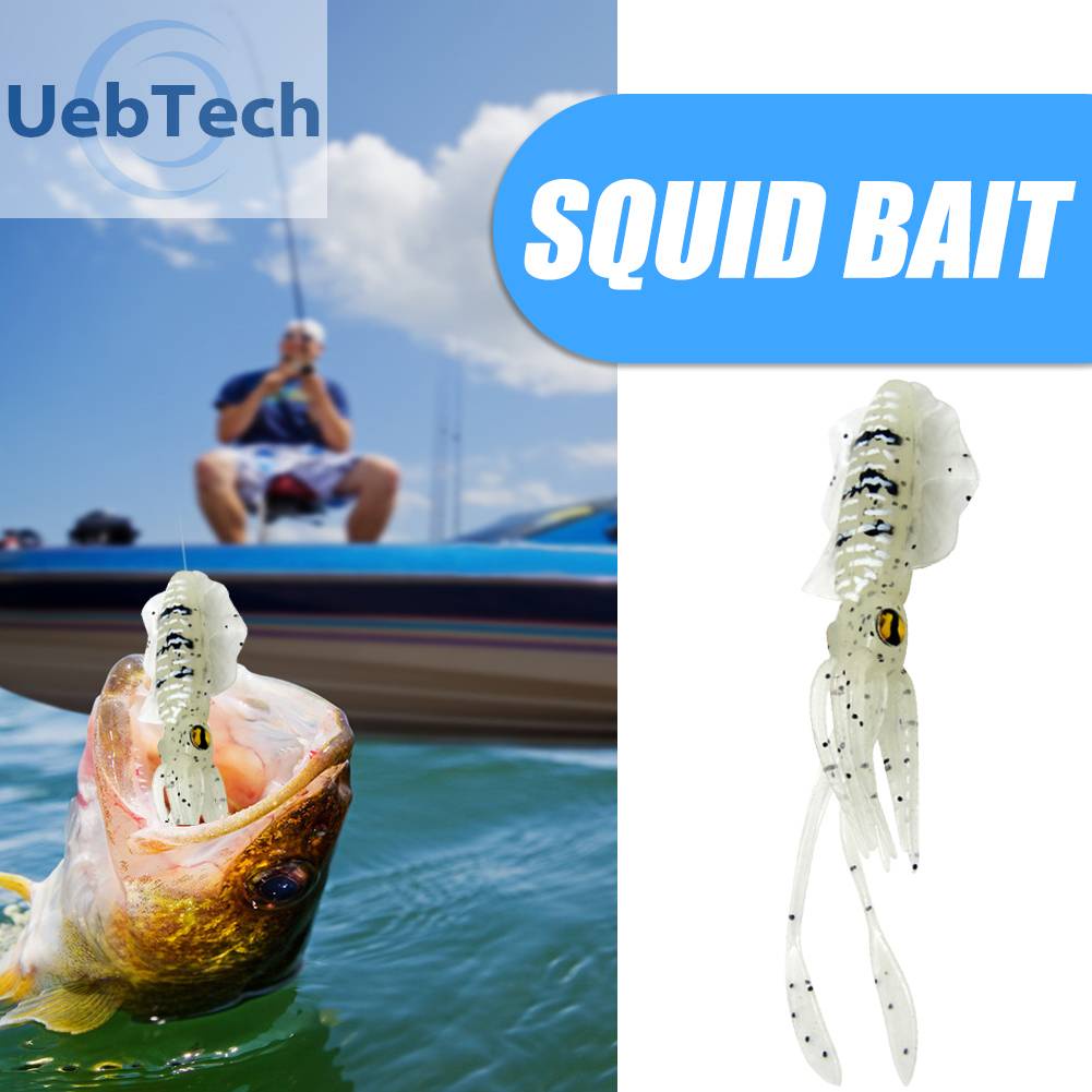 Mồi Câu Cá Giả Hình Con Mực Mềm 15.5cm 20g