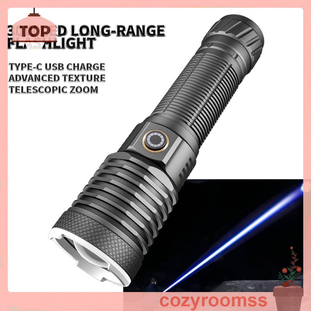 Đèn Pin 30W IPX4 Chống Thấm Nước IPX4 800LM Sạc USB Loại C