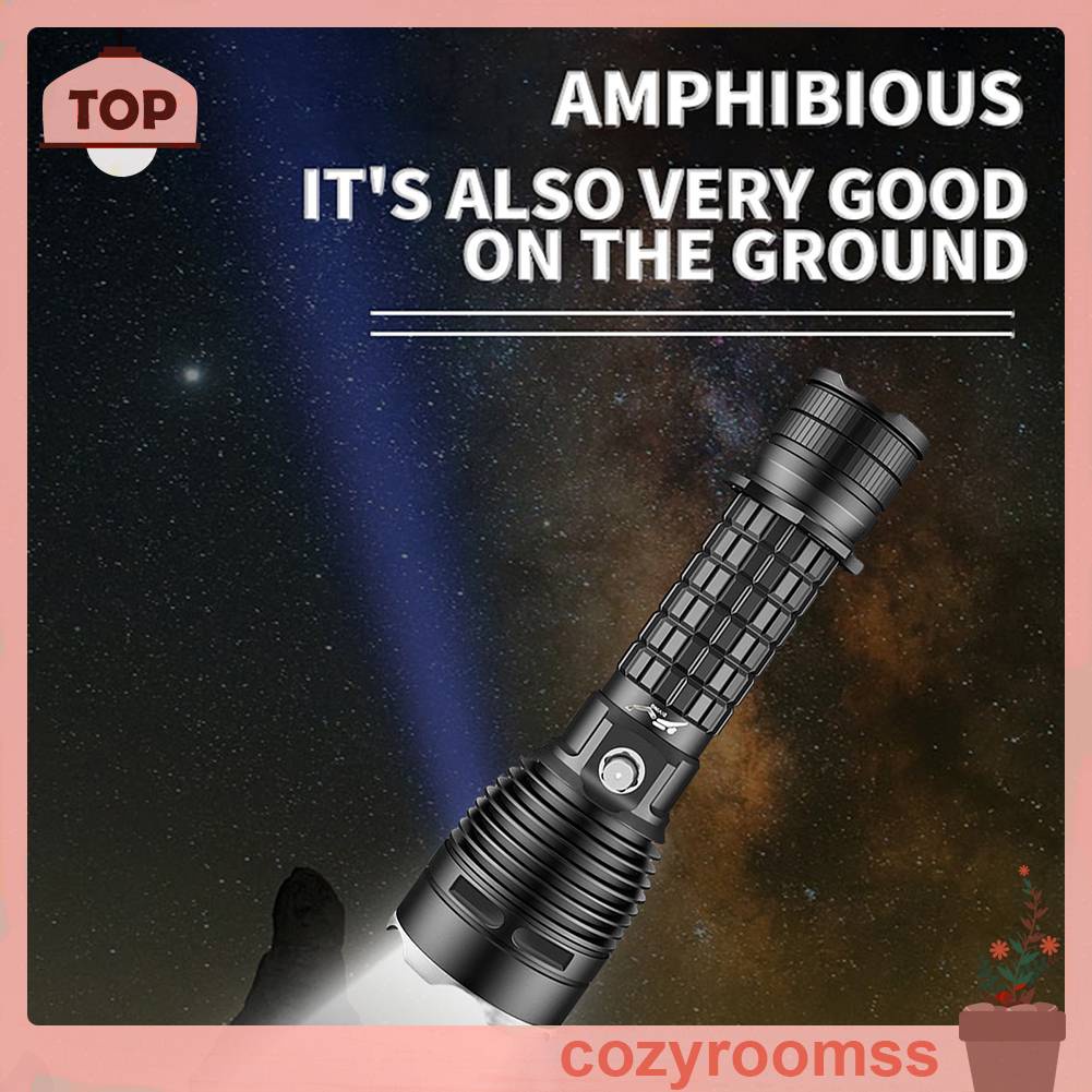 Đèn Pin LED Lặn Biển XHP70 3 Chế Độ Không Trượt Tiện Dụng