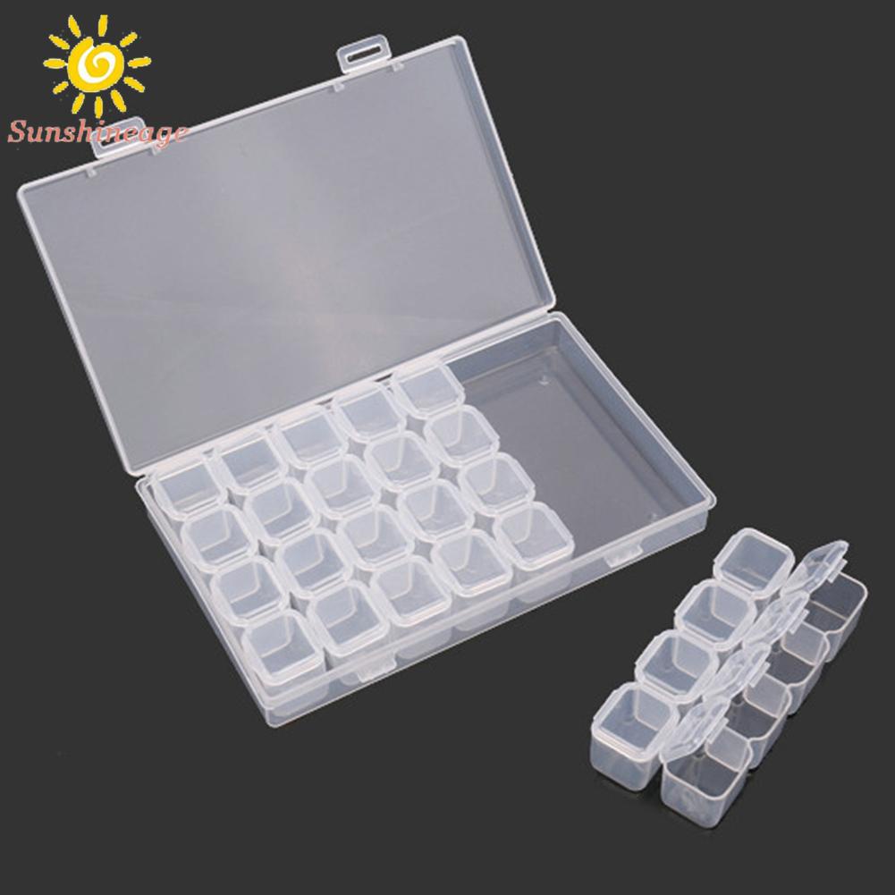 Hộp Nhựa Đựng Trang Sức 28 Ngăn Tiện Lợi