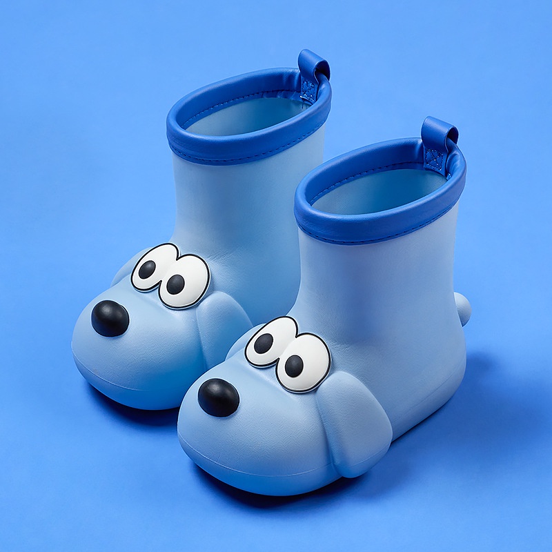 Giày Bốt Đi Mưa Chống Trượt Chống Thấm Nước In Hình Mario Dễ Thương Cho Bé
