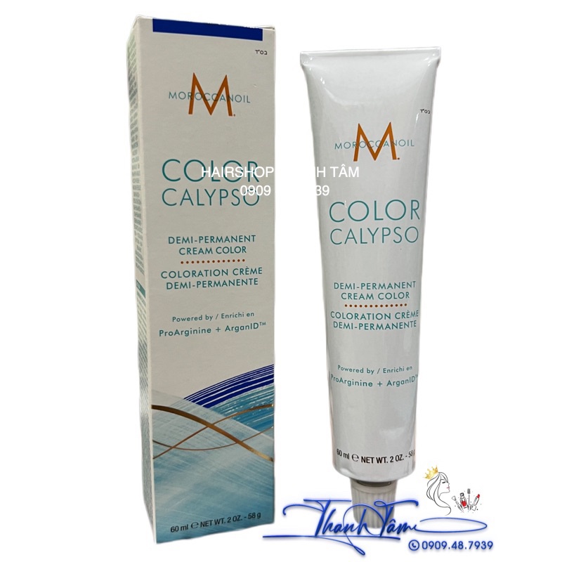 { New 2023 } Màu nhuộm bán lâu bền, Free Amoniac Moroccanoil Color Calypso Demi - Permanent Cream 60ml