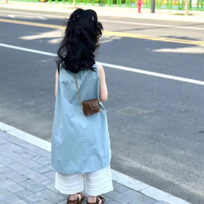 Đầm Công Chúa Mùa Hè Một Mảnh Tay Cộc Thời Trang Hàn Quốc Cho Bé Gái 5 Tuổi