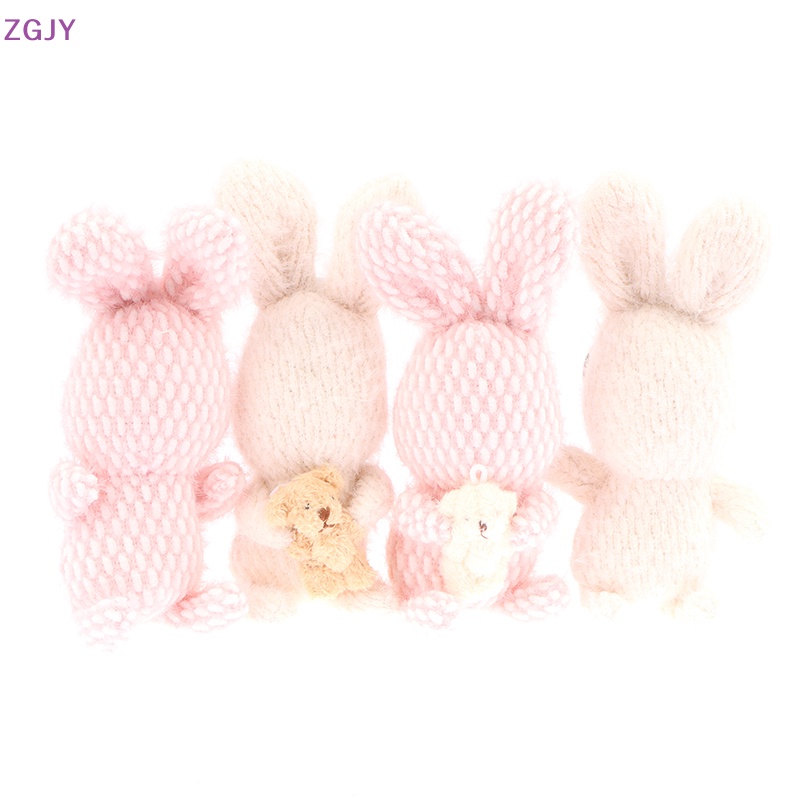 Móc Khóa Hình Thỏ Nhồi Bông Mềm Mại Dễ Thương Mới