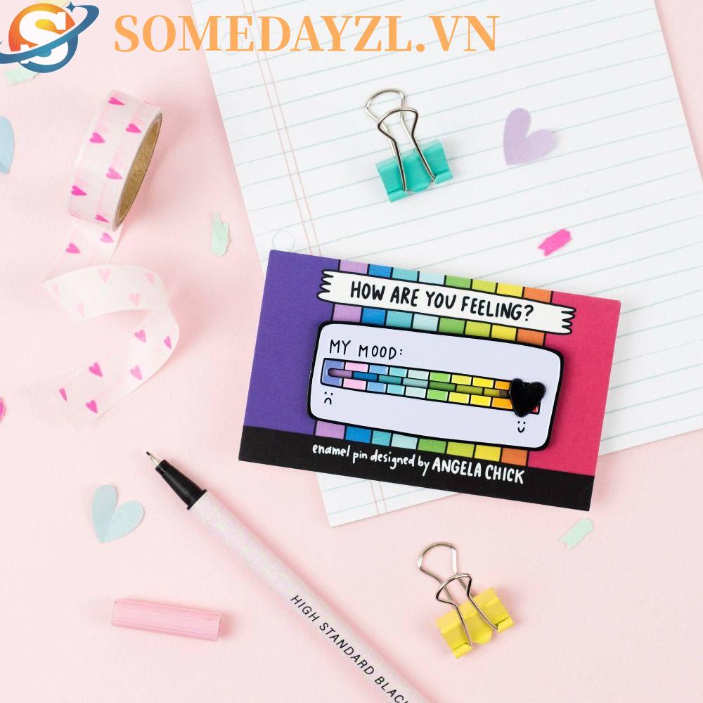 SOMEDAYZL Ghim Cài Áo Hình Cô Gái Xinh Xắn