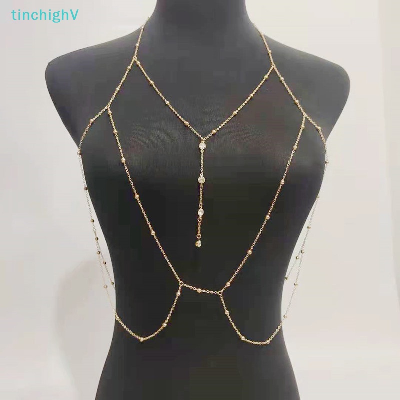 [TinchighV] Phụ Kiện Dây Xích Tua Rua Đính Đá Mặc Bikini Đi Biển Quyến Rũ Cho Nữ [Mới]