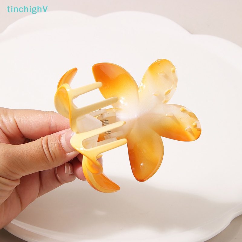 1 Kẹp Tóc Hoa / Quả Trứng Phong Cách Bohemia Thời Trang Đi Biển Cho Nữ