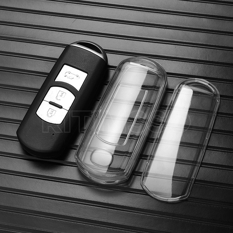 Ốp Chìa Khóa Xe Hơi Bằng TPU Dành Cho Mazda 2 3 6 Atenza Axela Demio CX-5 CX5 CX-3 CX7 CX-9 CX30 2016 2017 2018 2019 2 3 4 Nút