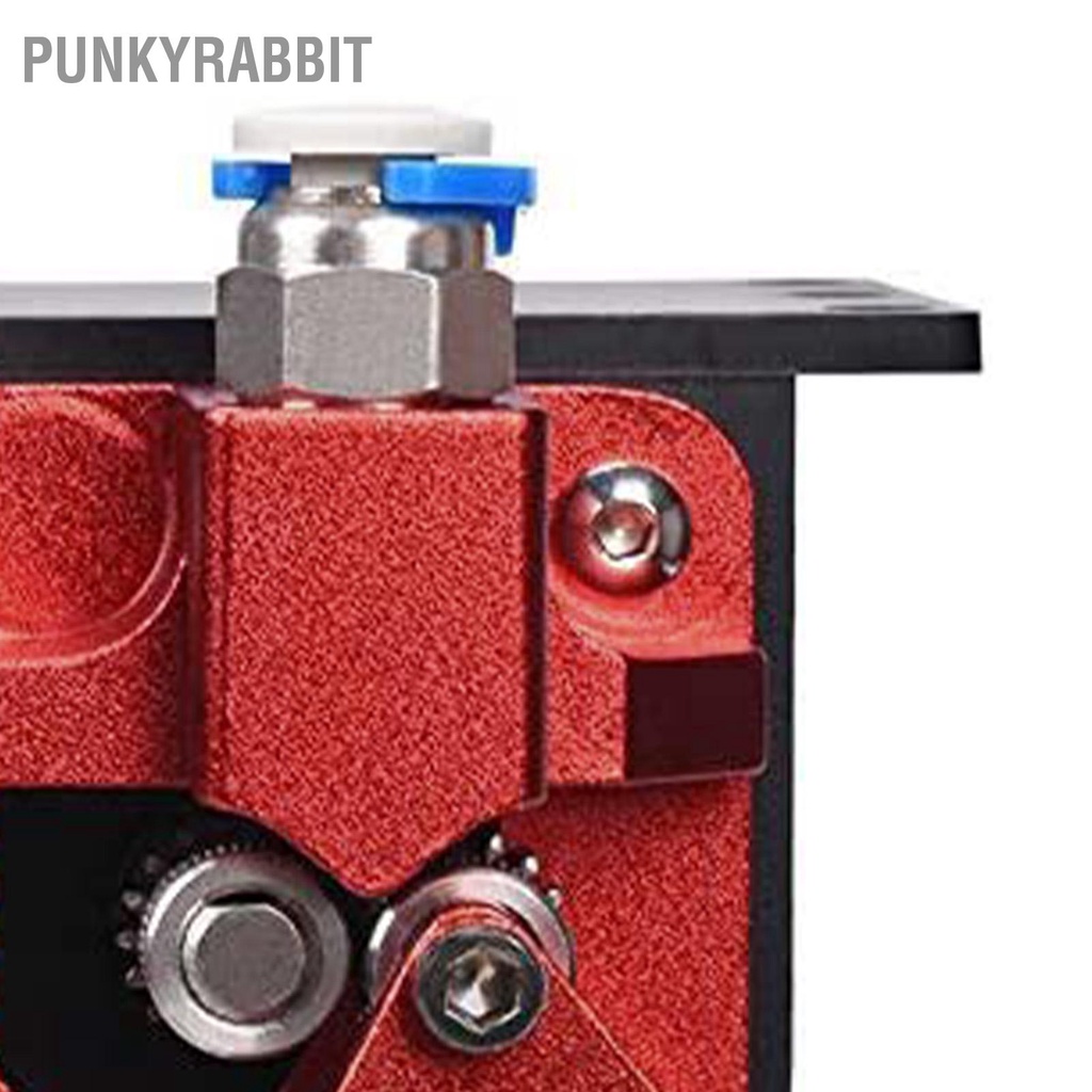 PunkyRabbit Máy đùn bánh răng trượt đôi in 3D kim loại chống mài mòn màu đỏ trình điều khiển kép để nâng cấp