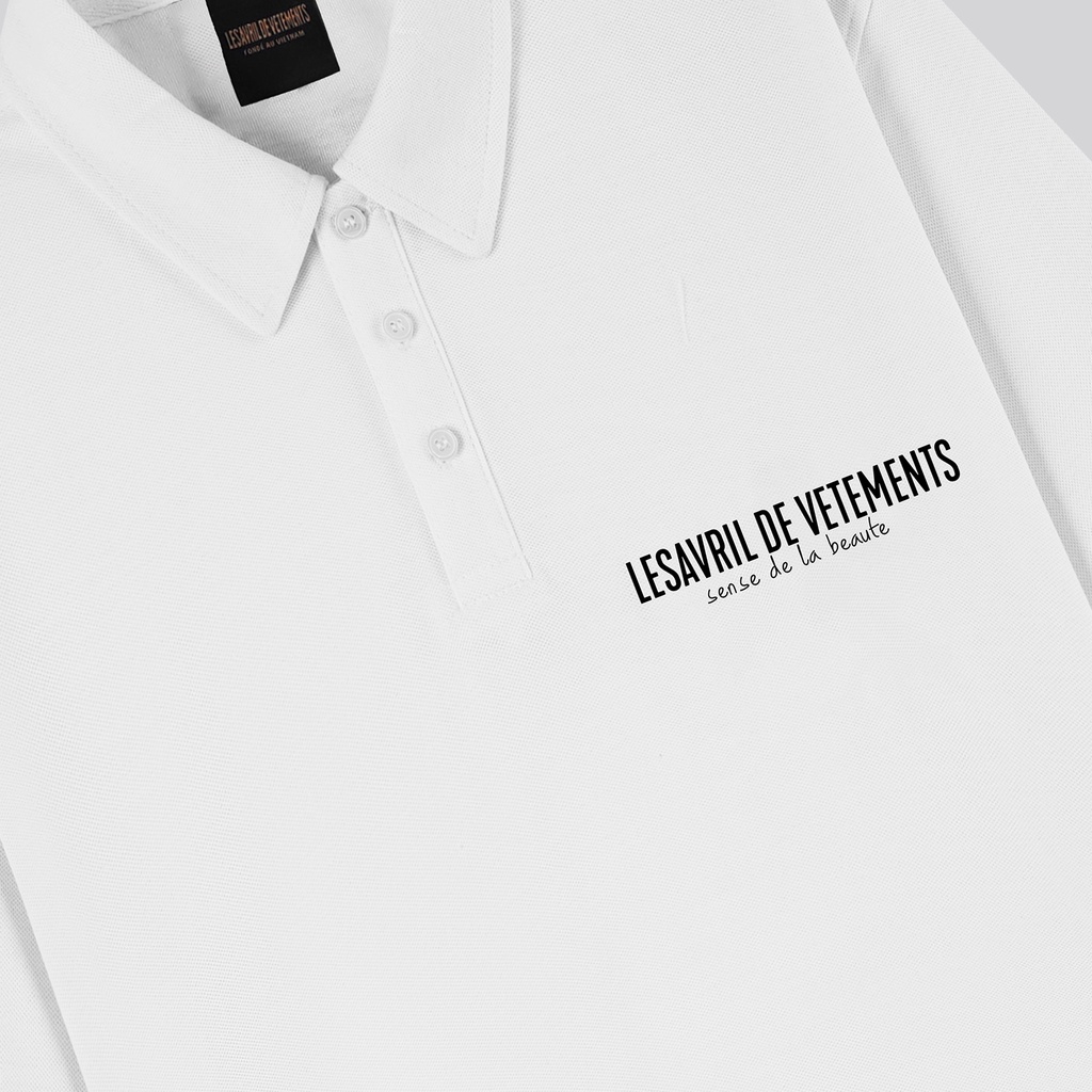 Áo Polo Lesavril de Vetements SDLB - White