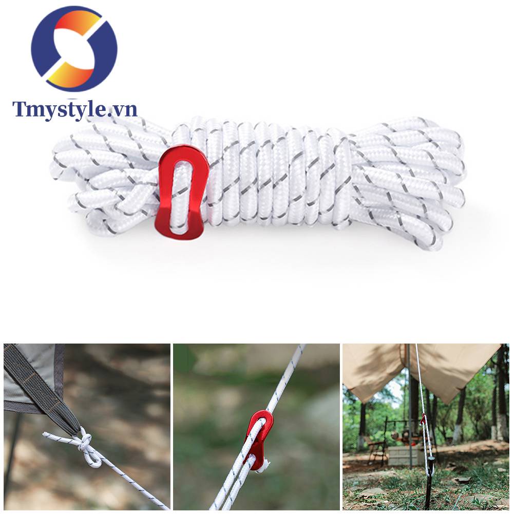 Dây Dù Cắm Trại Phản Quang 4m