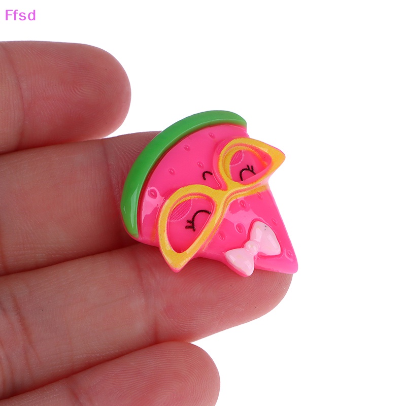 {Ffsd} Set 10 Quả Bơ Dâu Chanh Dưa Hấu Mini Bằng Nhựa Resin Làm Đồ Trang Sức Thủ Công DIY Trang Trí Sổ Lưu Niệm