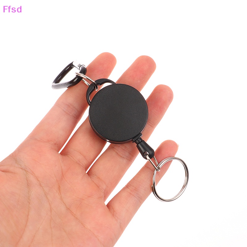 {Ffsd} Vòng Móc Chìa Khóa Có Thể Thu Vào Cho Thẻ Tên Bằng Kim Loại Kéo * Bán Chạy