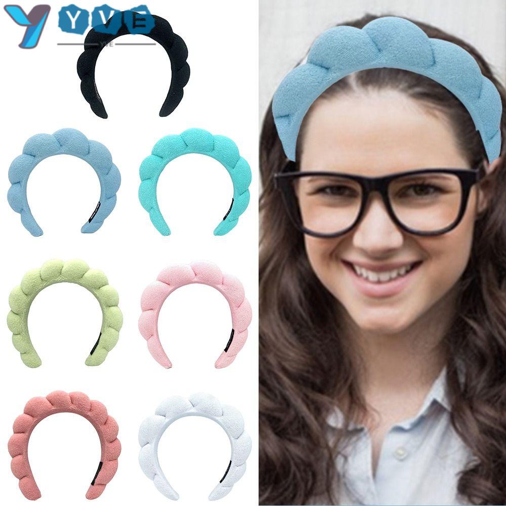 YVE Băng Đô Rửa Mặt / Trang Điểm Bằng Xốp Bện Cho Nữ