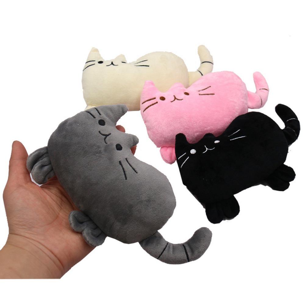 AARON1 Đồ Chơi Nhồi Bông Hình Mèo Dễ Thương Chống Mài Mòn Giúp Làm Sạch Răng Cho Thú Cưng Giảm Căng Thẳng