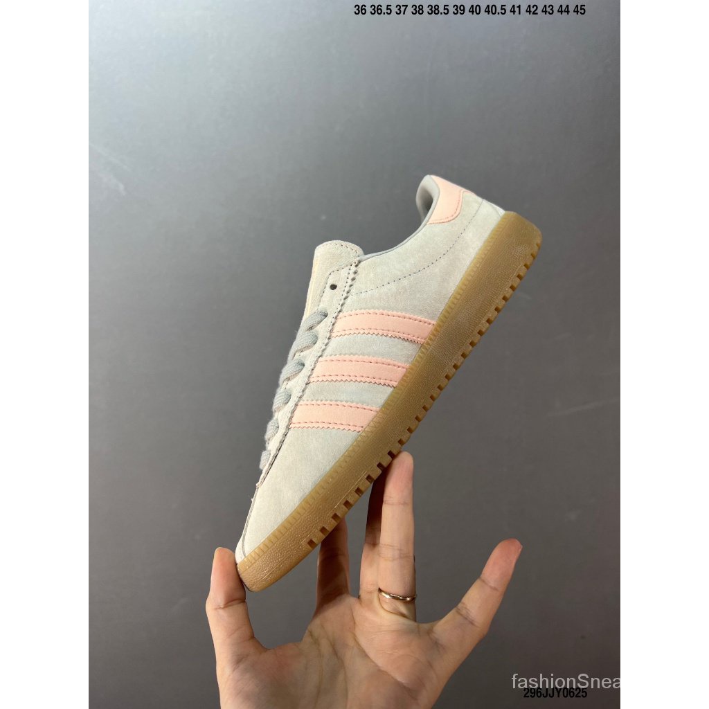 Three - Giày sneakers Bermuda Cỏ Đơn Màu Xám Nhạt Phong Cách retro