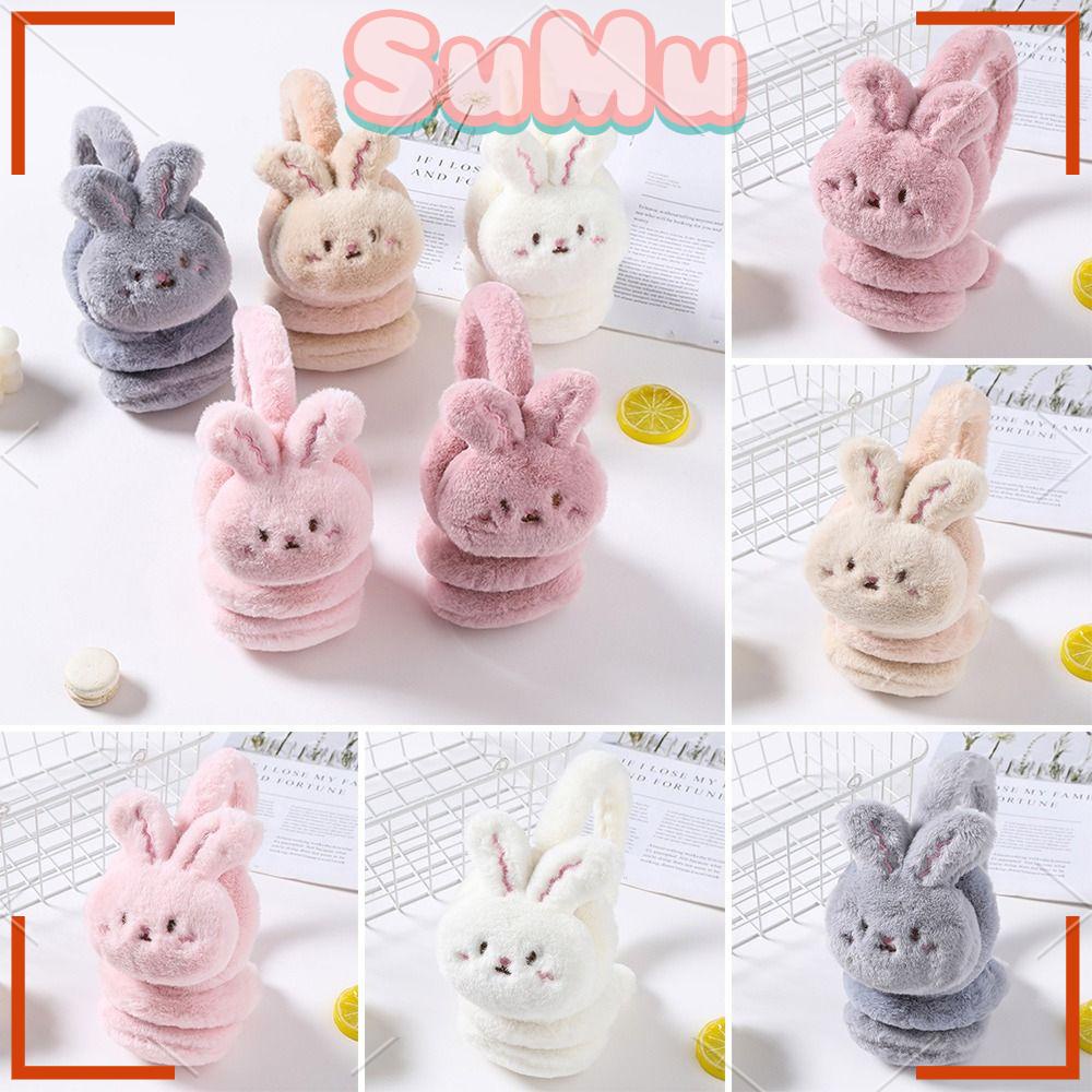 SUMU Bông Chụp Tai Giữ Ấm Mềm Mại Kiểu Dáng Đáng Yêu