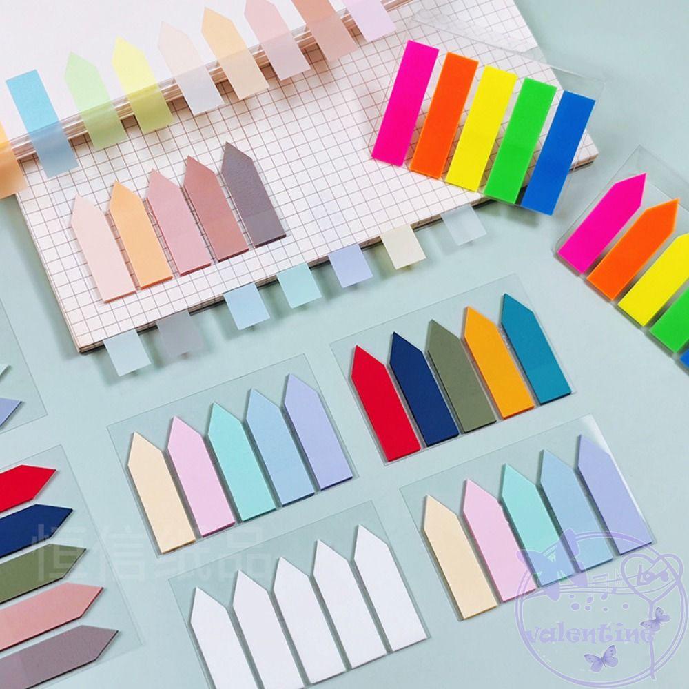 AVALENTINE Giấy Dán Ghi Chú Đánh Dấu Trang Sách DIY Họa Tiết Dễ Thương Trang Trí Trường Học