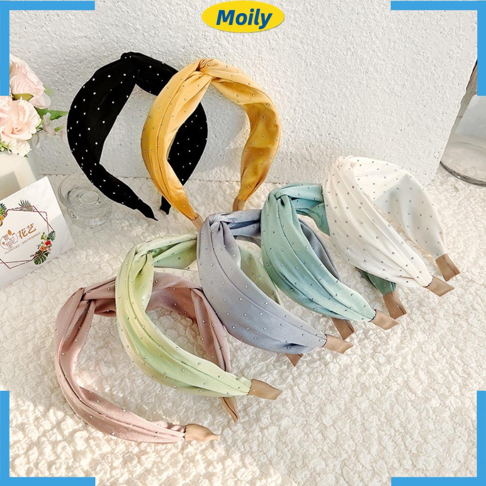 MOILYVN Băng Đô Cài Tóc Thắt Nút Chéo Thời Trang Mùa Hè Cho Bạn