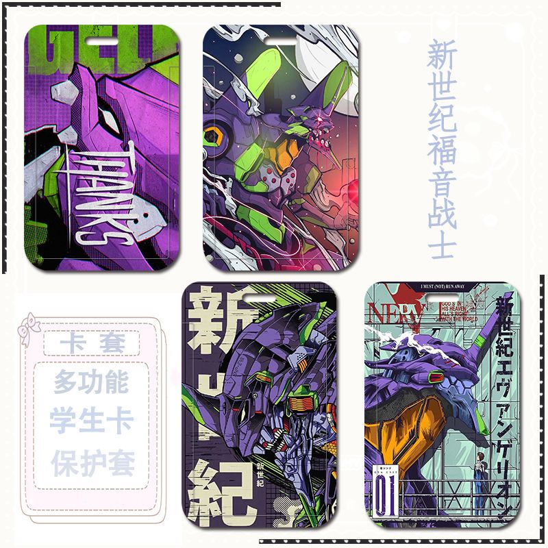 Ốp Điện Thoại Bằng Nhựa ABS Họa Tiết Hoạt Hình Anime Có Ngăn Đựng Thẻ ID Cho Học Sinh
