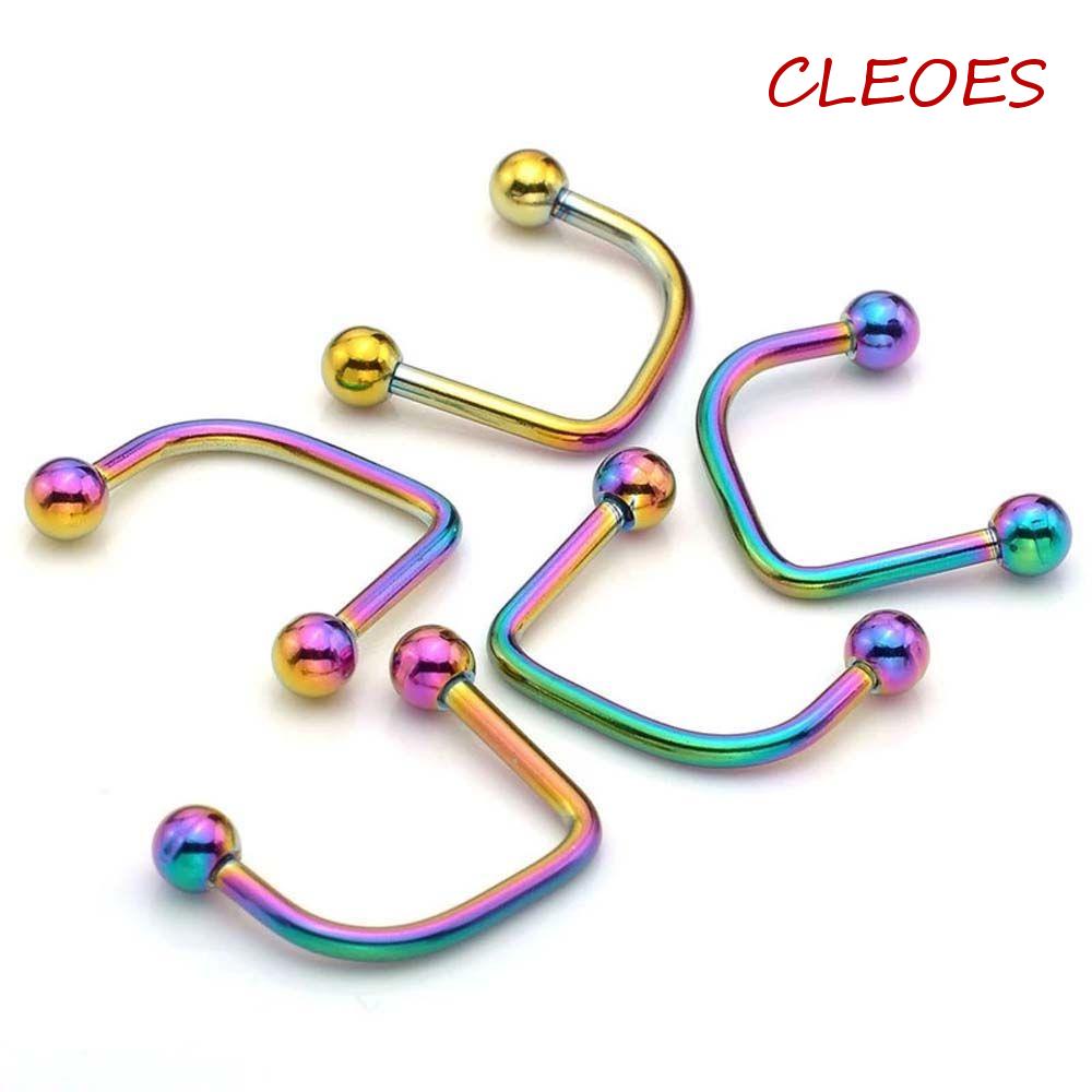 CLEOES Khuyên Xỏ Cơ Thể Hình Chữ U Không Gây Dị Ứng Phong Cách Hàn Quốc Dành Cho Nữ