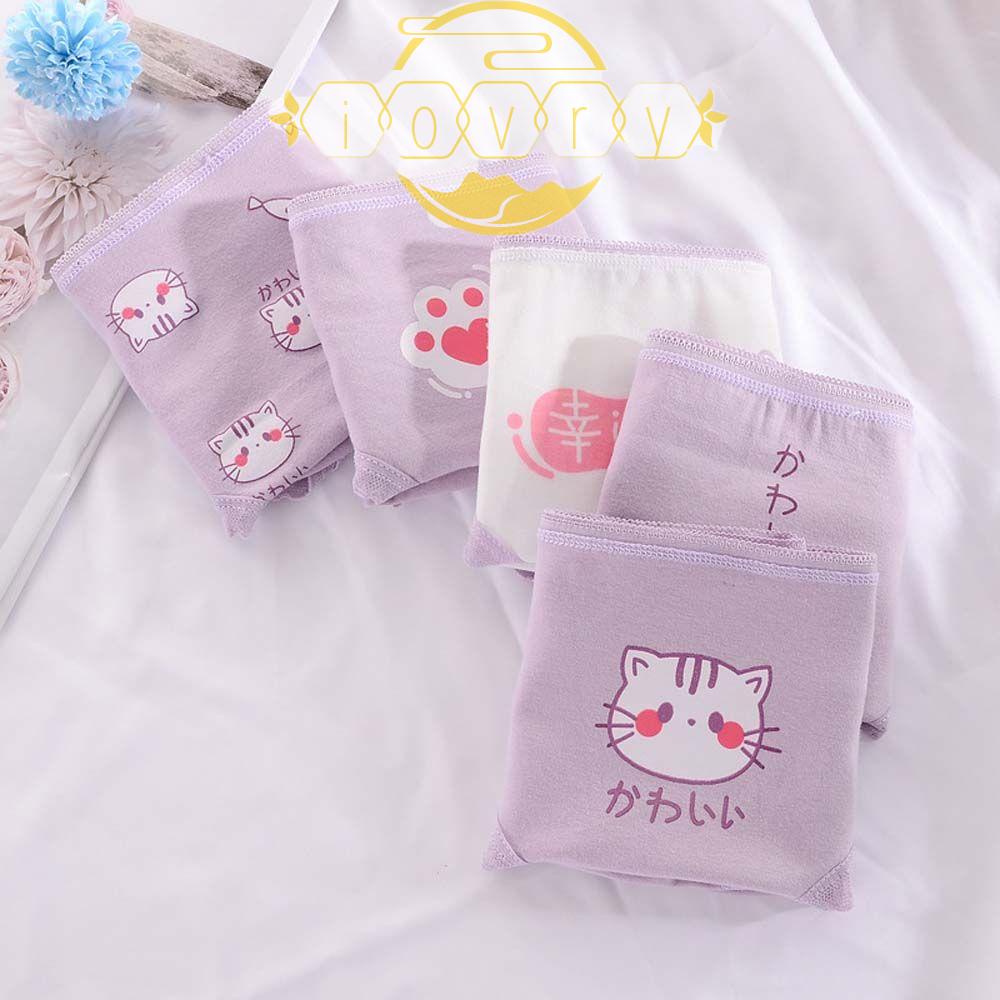 IVORY Quần Lót Nữ Không Đường May In Hình Hoạt Hình Đáng Yêu