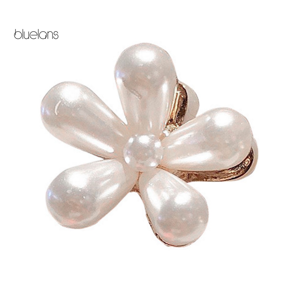 Set 5 Kẹp Tóc Càng Cua Mini Đính Ngọc Trai Giả Thiết Kế Hoa Thời Trang Cho Nữ