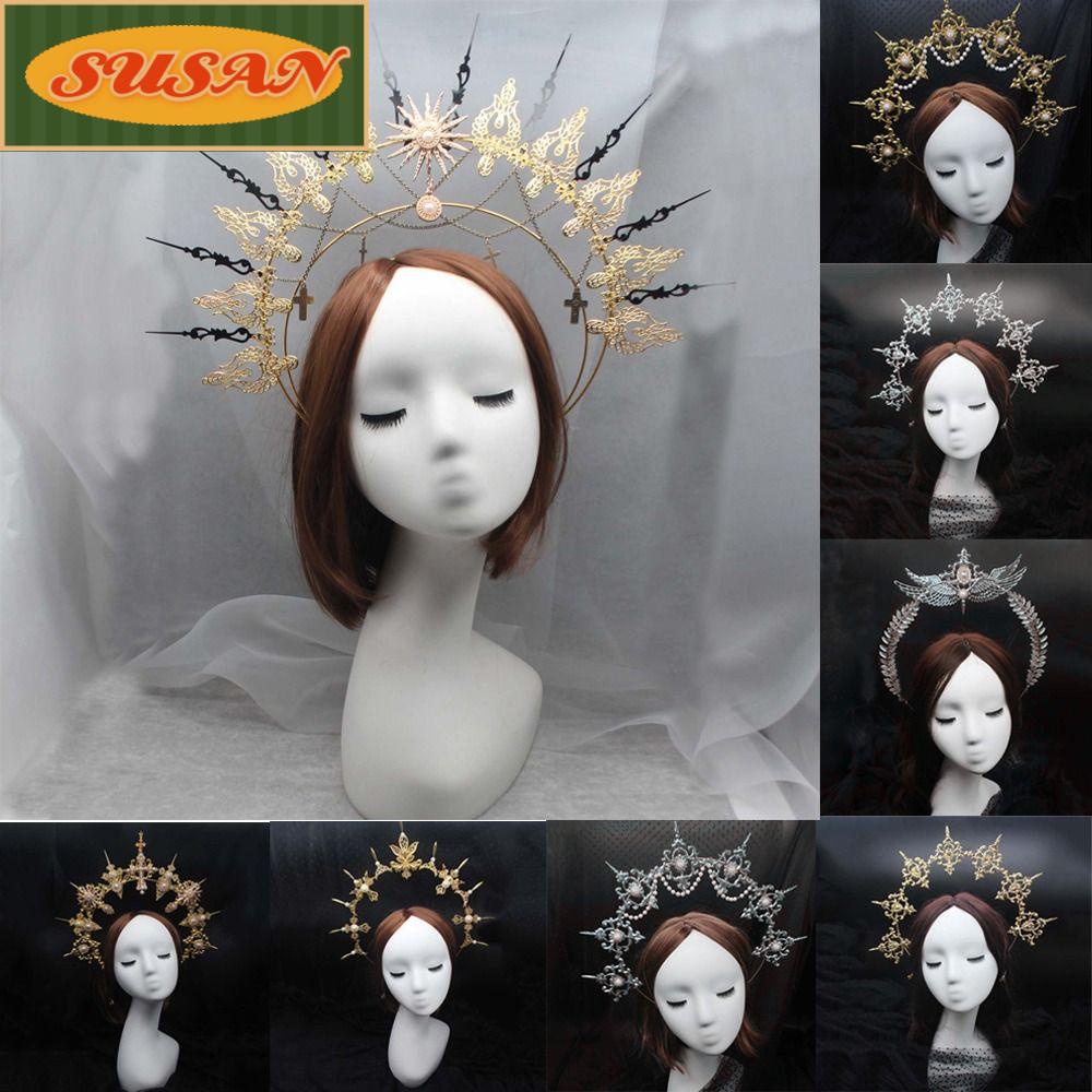 SUSANS Phụ Kiện Cài Tóc Hình Vương Miện Phong Cách Vintage Thời Trang