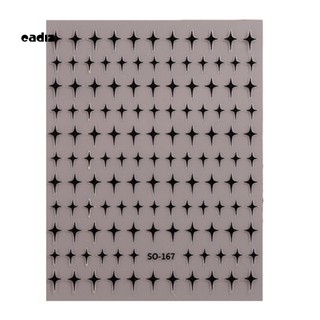 Nhãn Dán Móng Tay 3D Lấp Lánh Siêu Mỏng DIY