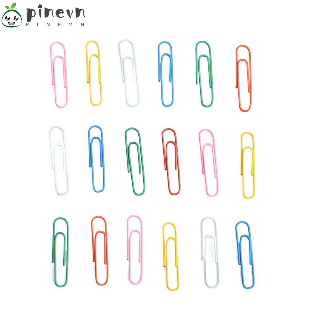 PINEVN Set 100 Kẹp Giấy Bằng Kim Loại 2 inch 50mm Nhiều Màu Sắc Tiện Dụng
