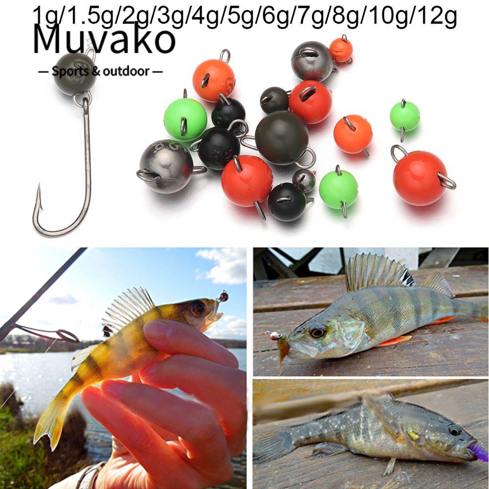 MUVAKO Móc Nối Cần Câu Cá 6 Màu Sắc Bằng Vonfram Bền Bỉ