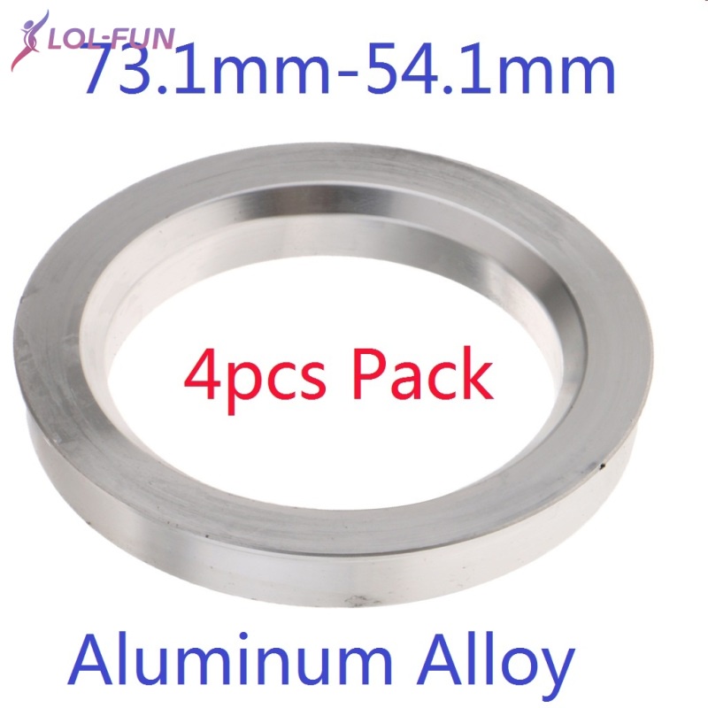Set 4 vòng đệm trục bánh xe IUIU 73.1mm sang 54.1mm bằng hợp kim nhôm chuyên dụng