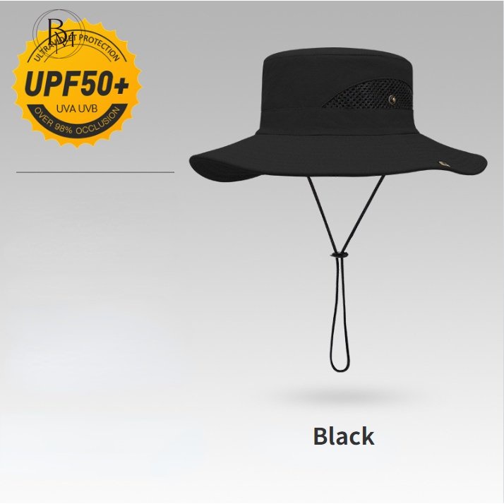 Mũ Tai Bèo Vành Rộng Chống Nắng / Tia UV / Thấm Nước Cá Tính Cho Nam