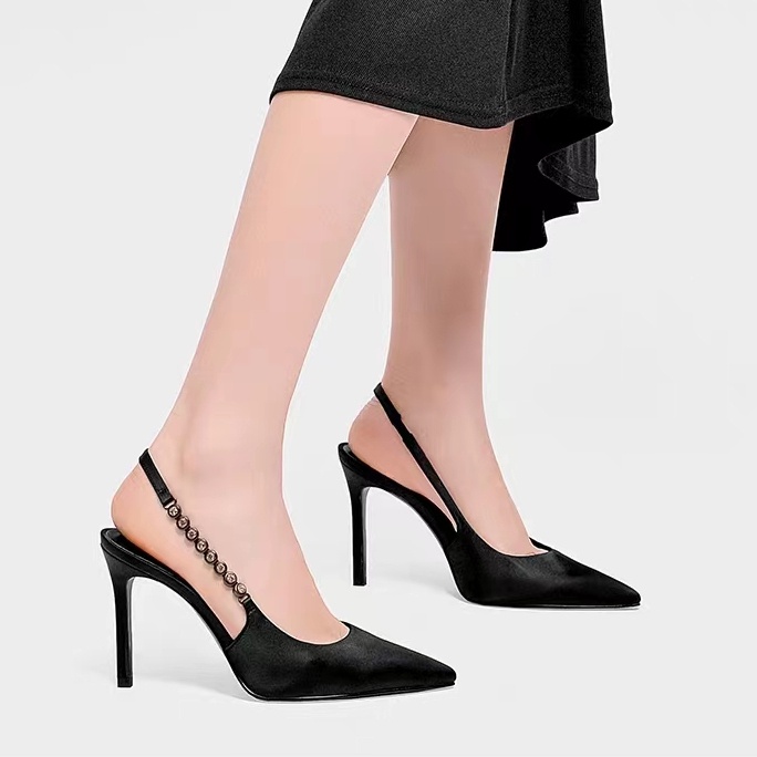 Sandal Cao Gót Mũi Nhọn Thiết Kế Mới Thời Trang Theo Phong Cách Hàn Quốc 2023