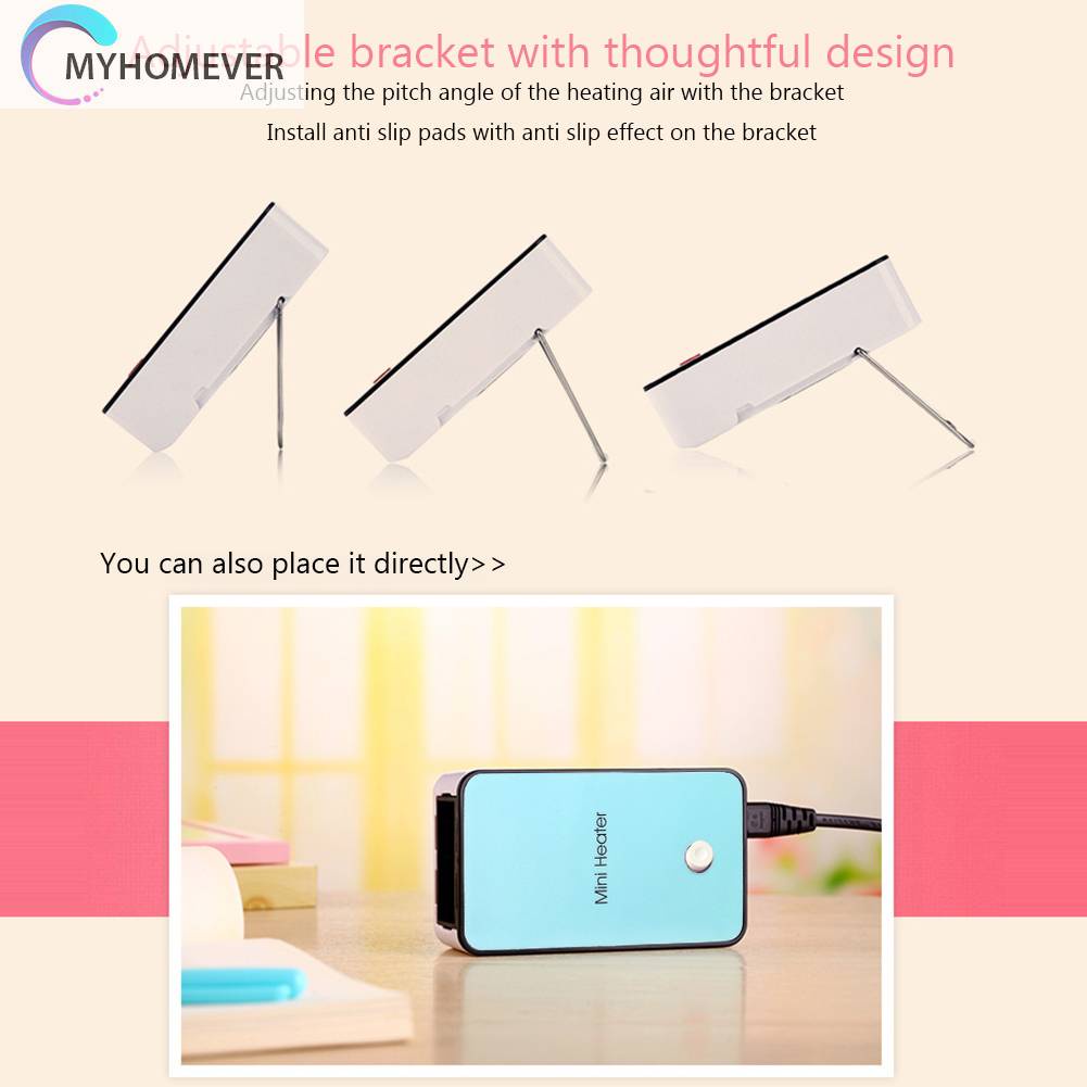 Máy Sưởi Để Bàn Không Trượt Có Giá Đỡ 50W Nhỏ Gọn Cho Mùa Đông