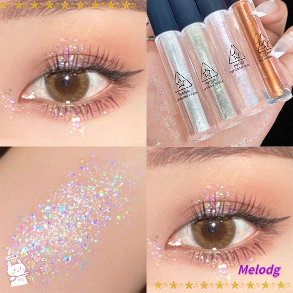 MELODG Phấn Mắt Dạng Lỏng Màu Ánh Kim Lấp Lánh Trang Điểm Dự Tiệc