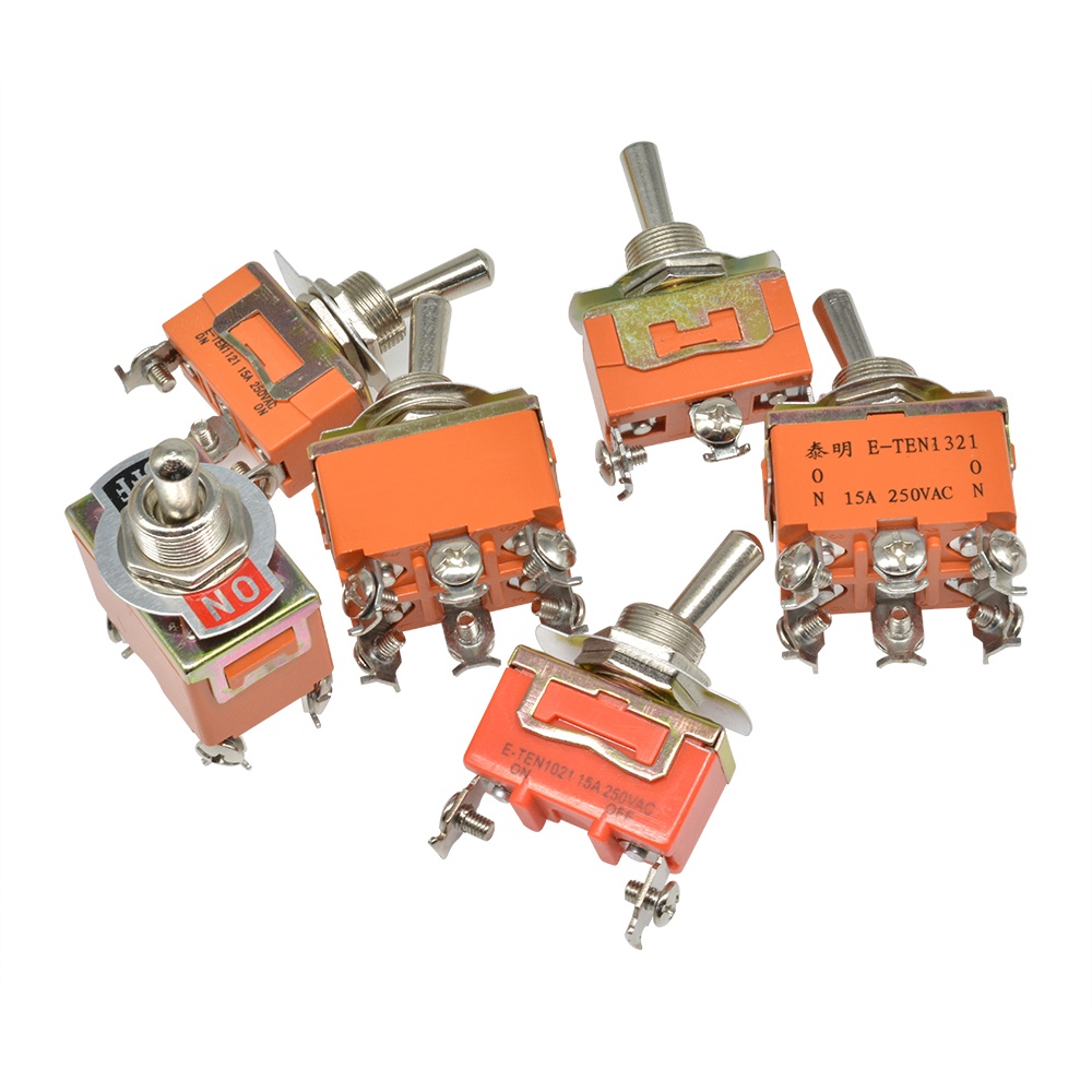 RIRIHI Công Tắc Nút Đồng 250V / 15A E-TEN1021 29 * 14.5MM 2-pin 2nd