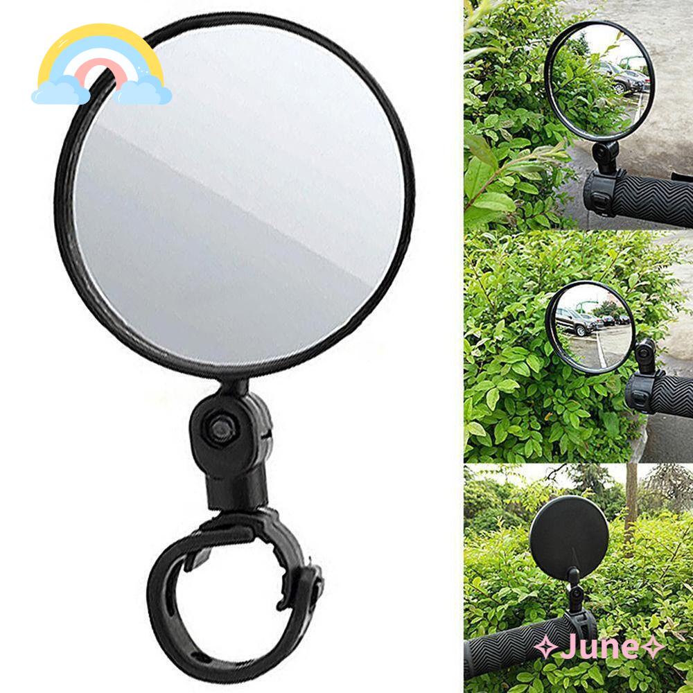 JUNE Gương Chiếu Hậu Góc Rộng Xoay 360 Độ Bằng Silicone Dành Cho Xe Đạp Xe Máy