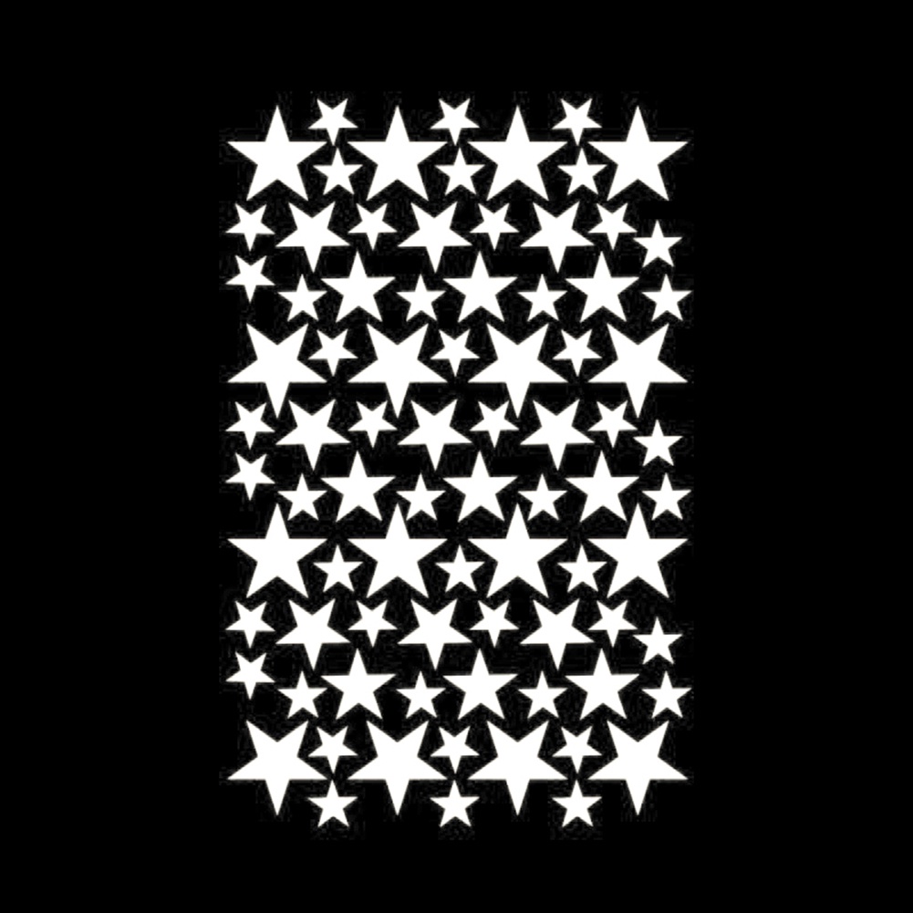 Set 39 Miếng Dán Tường Hình Ngôi Sao Năm Cánh Có Thể Tháo Rời Trang Trí Phòng Ngủ Cho Bé