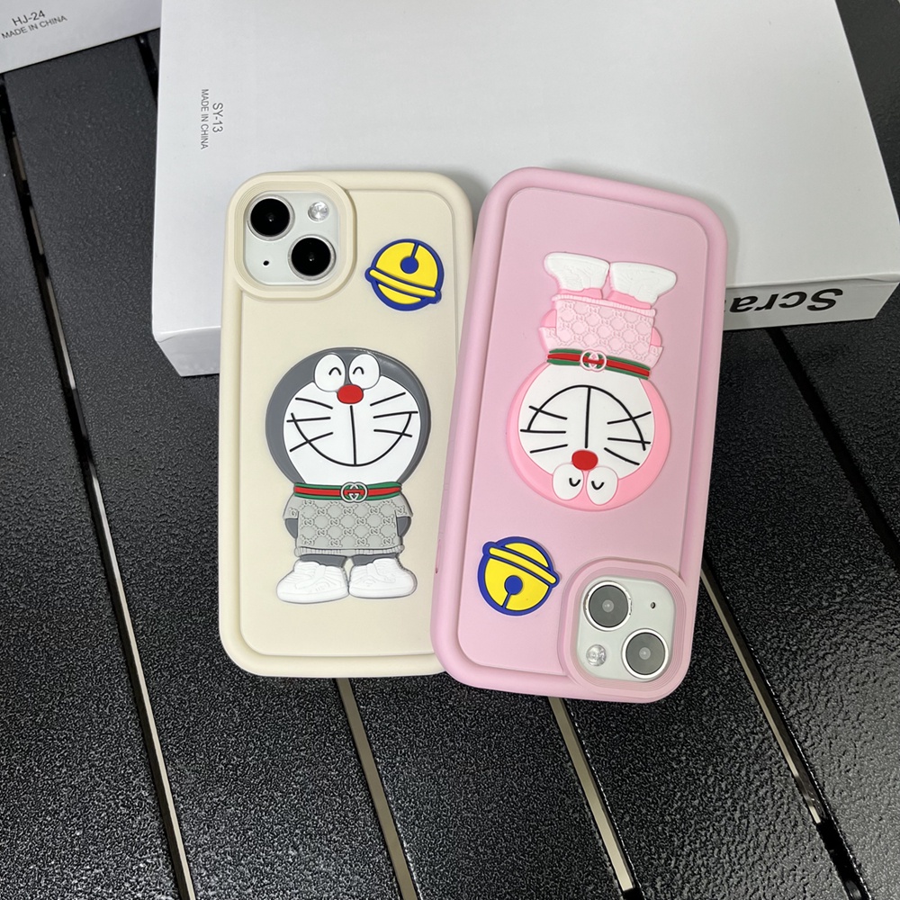 Ốp Điện Thoại In Hình Mèo 3D Màu Macaron Cho iPhone 14 Pro Max 14Pro 14 13 Pro Max 12 Pro Max 11 XR XsMax