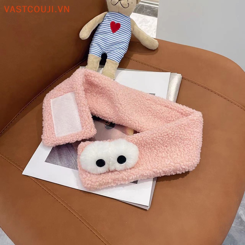 Băng Đô Cài Tóc Mềm Mại Co Giãn Họa Tiết Đôi Mắt To Vui Nhộn Cho Spa / Trang Điểm